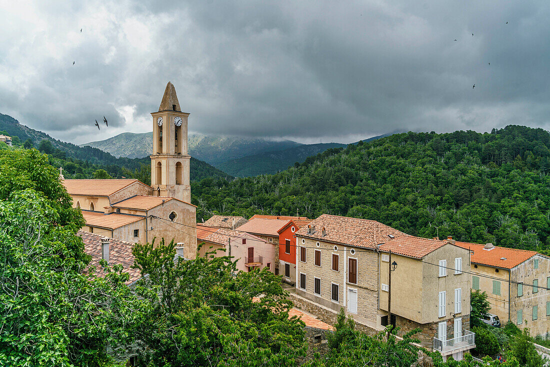 Eivisa , mountain village, Corsica, France, Europe