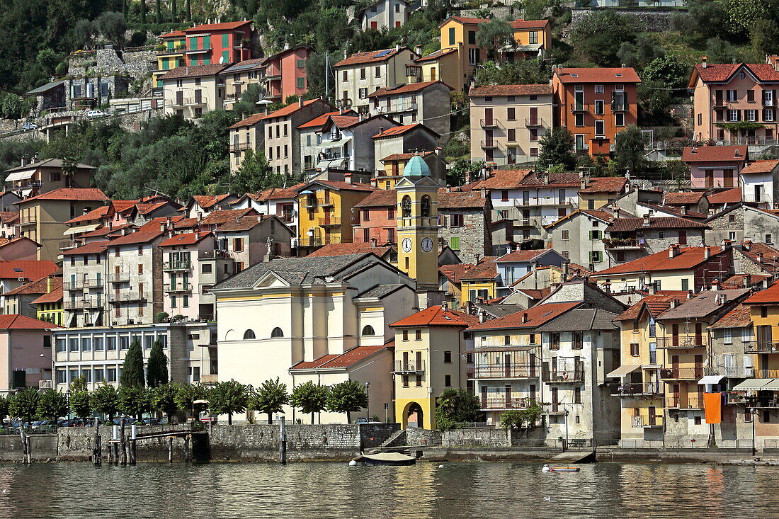 The town of Colonno on the west coast of Lake Como, Lombardy, Italy
