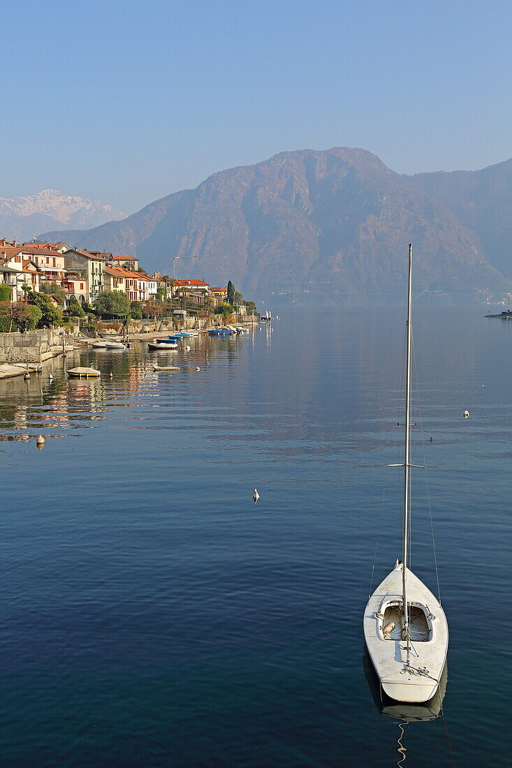 The village of Ossuccio, situated on the western shore of Lake Como, Lombardy, Italy