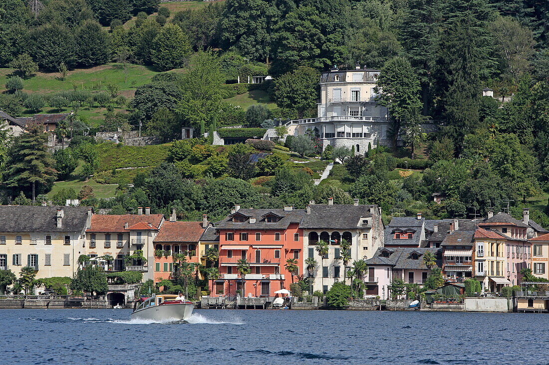 Ansicht von Orta San Giulio, Piemont, Italien