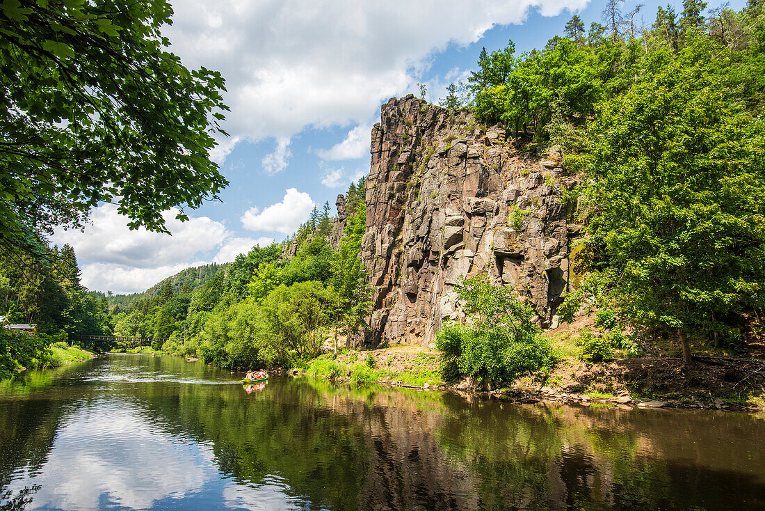 Hans Heiling Rocks on the Eger River between Karlovy Vary and Loket, West Bohemia, Czech Republic