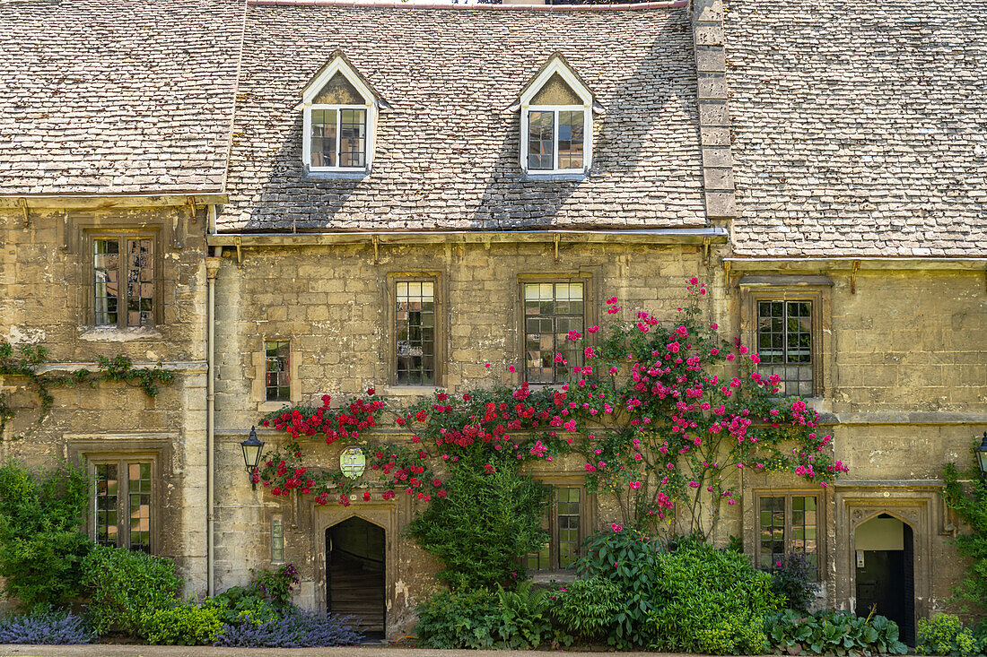 Cottage des Worcester College, University of Oxford, Oxfordshire, England, Großbritannien, Europa