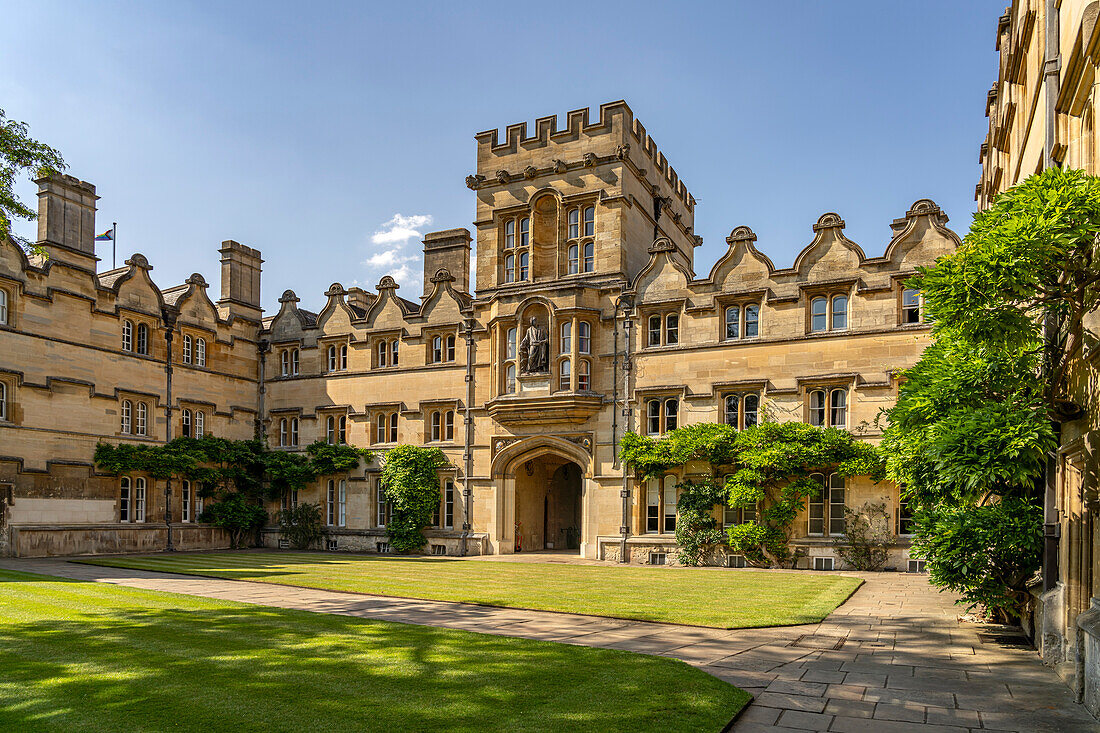Radcliffe Quad, University College, University of Oxford, Oxford, Oxfordshire, England, Großbritannien, Europa  