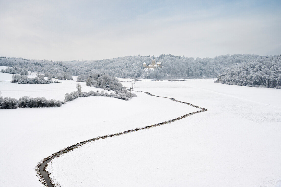 Burgruine Kaltenburg im Lonetal, Landkreis Heidenheim, Schwäbische Alb, Baden-Württemberg, Deutschland, Europa