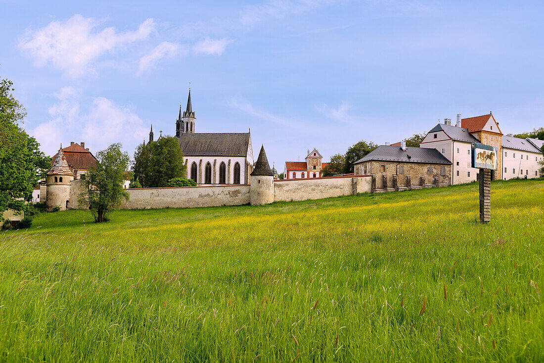 Cistercian Abbey of Vyšší Brod in the Vltava Valley in the Czech Republic