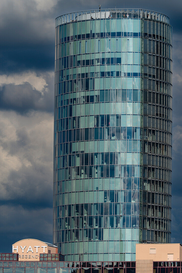 LVR Tower, KölnTriangle, headquarters of the European Aviation Safety Agency, EASA, and Hyatt Regency Hotel in Deutz, Cologne, North Rhine-Westphalia, Germany, Europe