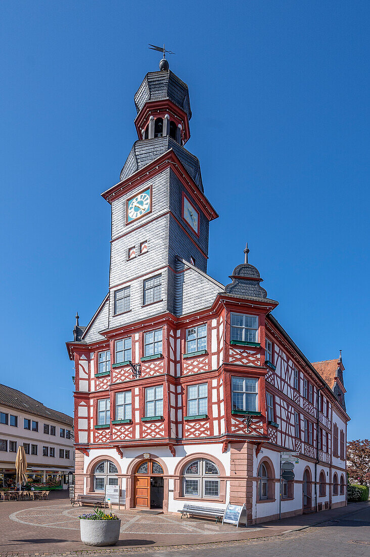 Rathaus in Lorsch, Bergstraße, Odenwald, Hessen, Deutschland