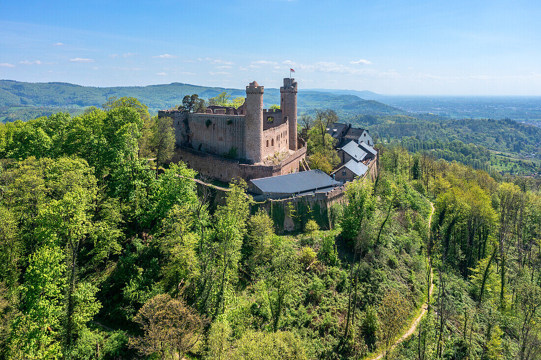 Schloss Auerbach bei Bensheim, Hessische Bergstrasse, Odenwald, GEO-Naturpark, Hessen, Deutschland