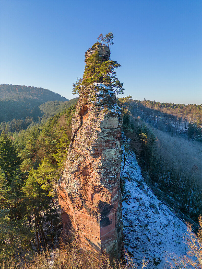 Lämmerfelsen near Dahn, Dahner Felsenland, Palatinate Forest, Rhineland-Palatinate, Germany