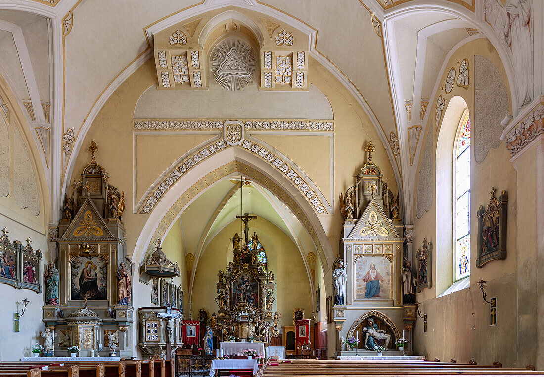 Church of the Assumption in Rožmitál na Šumavě in South Bohemia in the Czech Republic