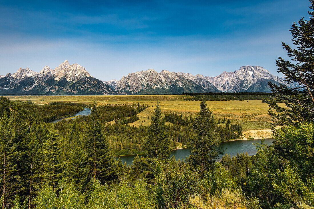 The Grand Tetons with the Snake River