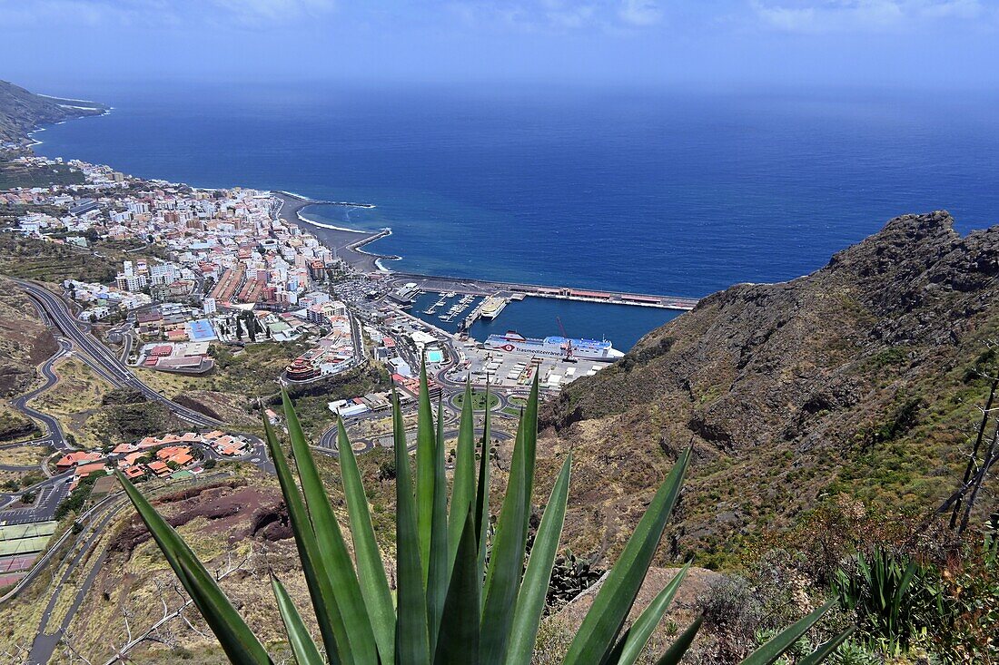 Blick auf Santa Cruz von der Iglesia de la Concepcion, La Palma, Kanarische Inseln, Spanien