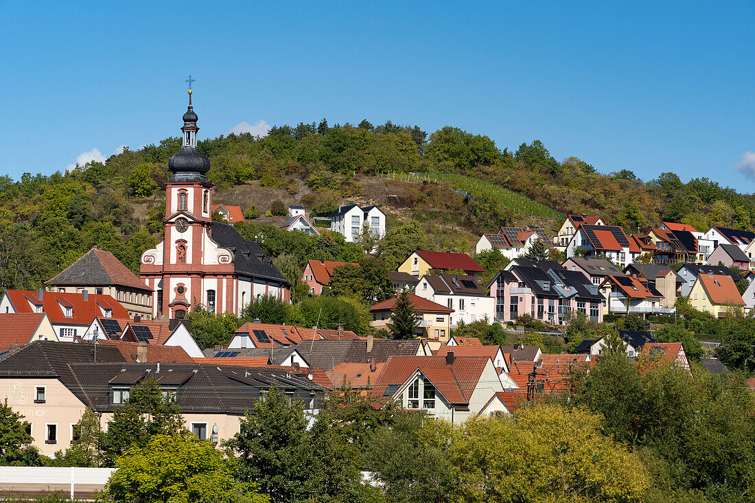 Historic town center of Retzbach am Main, Main-Spessart district, Lower Franconia, Bavaria, Germany
