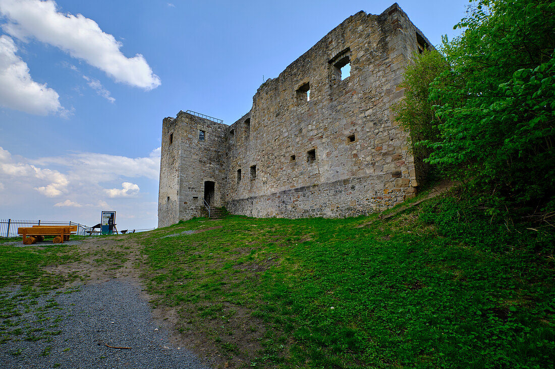 Bramberg castle ruins in the Haßberge nature park, Haßfurt district, Lower Franconia, Franconia, Bavaria, Germany