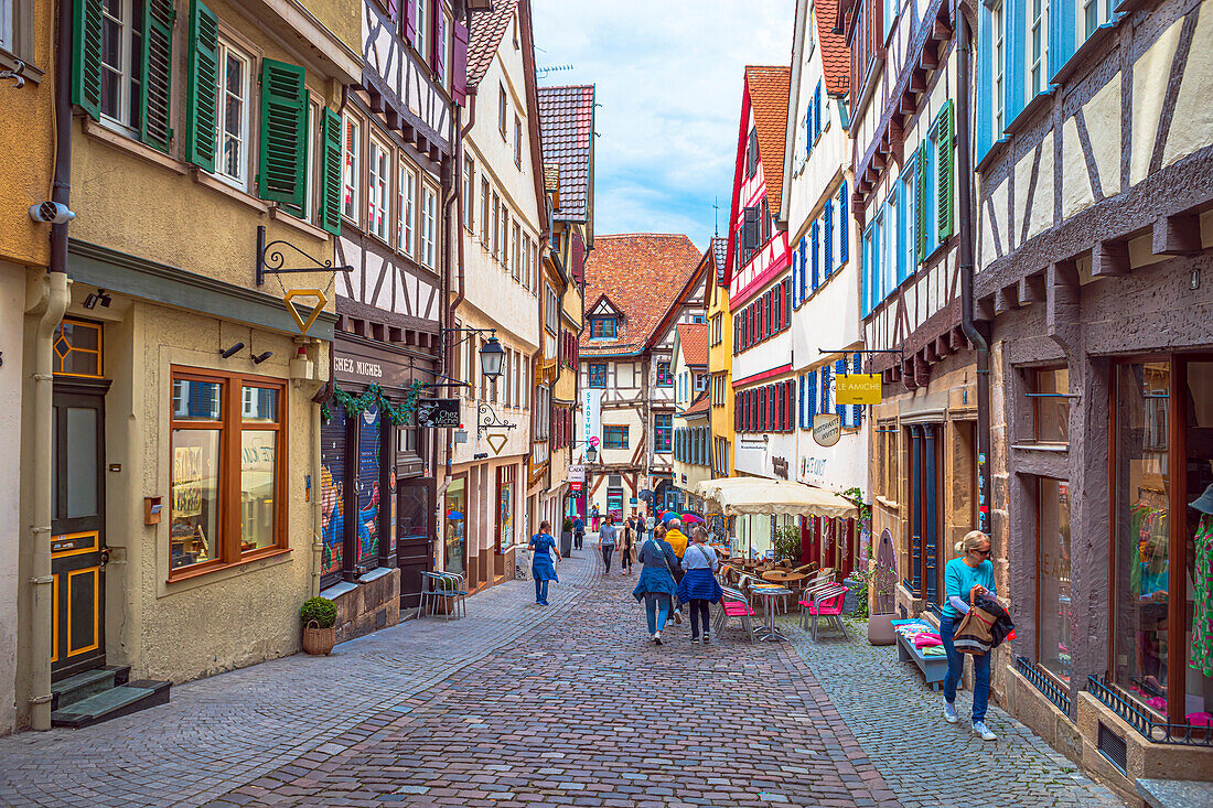 Marktgasse in Tubingen, Baden-Württemberg, Germany