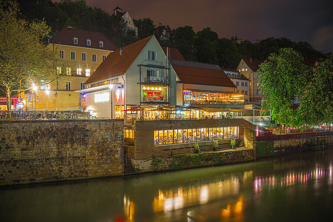 Neckarmüller on the banks of the Neckar in Tübingen, Baden-Württemberg, Germany