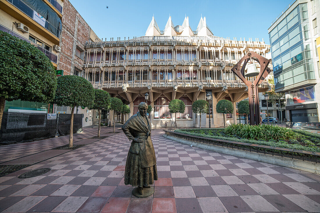 Dulcinea-Statue, Ciudad Real, Kastilien-La Mancha, Spanien