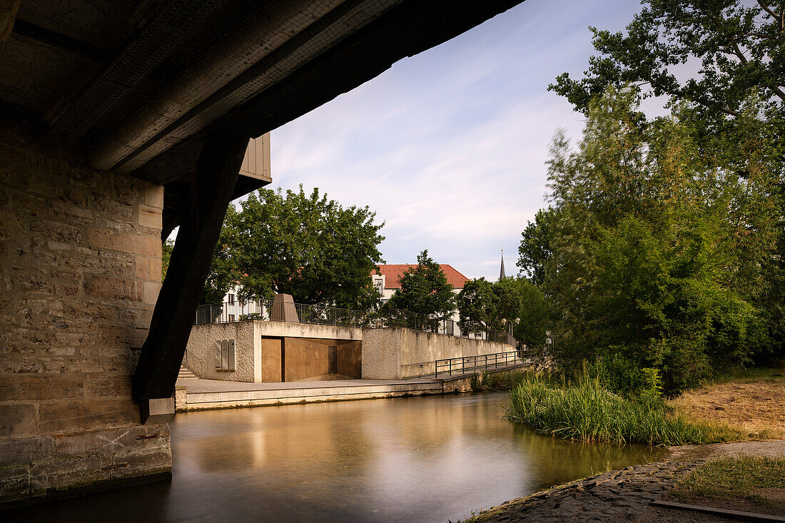 UNESCO World Heritage Site &quot;Jewish-Medieval Heritage in Erfurt&quot;, mikveh at the Krämerbrücke, Erfurt, Thuringia, Germany