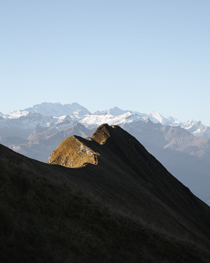 Sonnenaufgang am Brienzergrat, Habkern, Berner Oberland, Schweiz