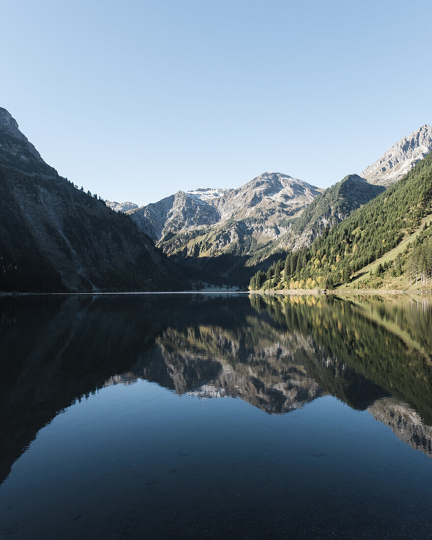 Reflection in Vilsalpsee, Tannheim, Austria