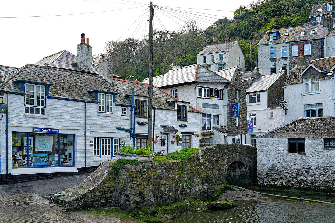 Großbritannien, England, Grafschaft Cornwall, Südküste, Ortsansicht Polperro