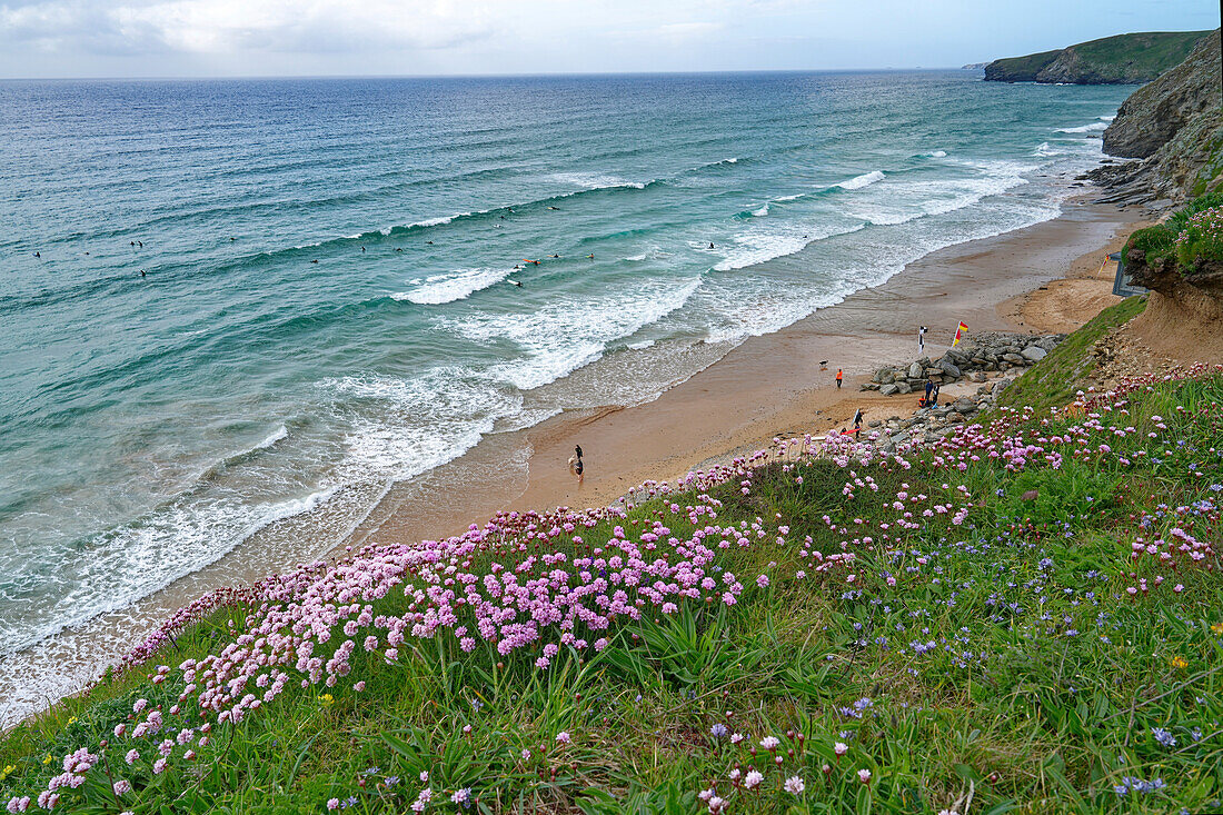 England, Cornwall, North Coast, Watergate Bay near Newquay