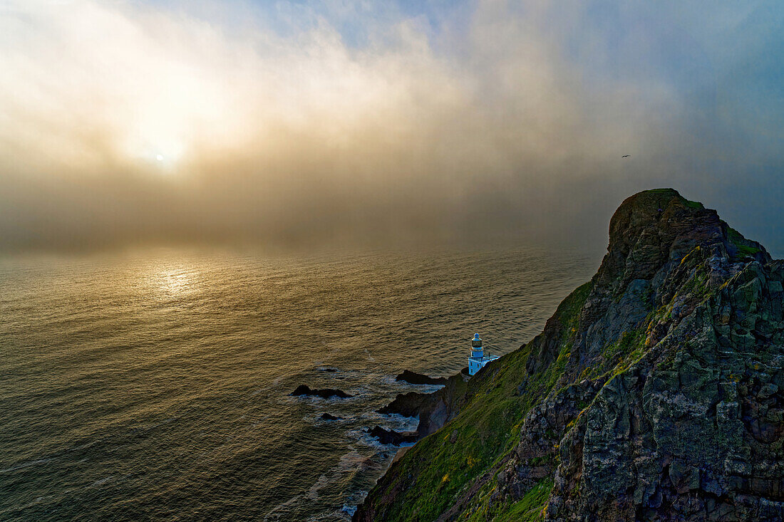 England, Devon, Nordwestküste, Hartland Point, Leuchtturm