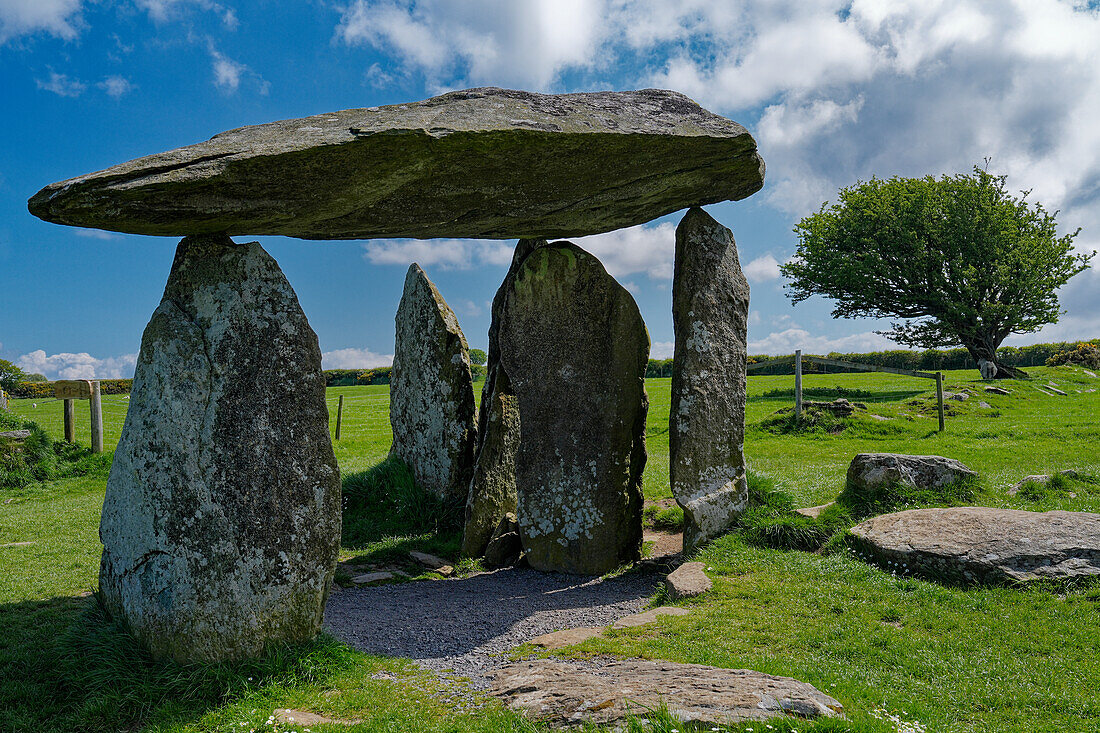 Großbritannien, Wales, Preseli Hills, Pentre Ifan, megalihisches Portalgrab, 5000 Jahre alt