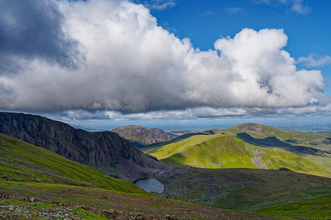 Großbritannien, Nord Wales, Snowdonia, am Weg auf den Mount Snowdon