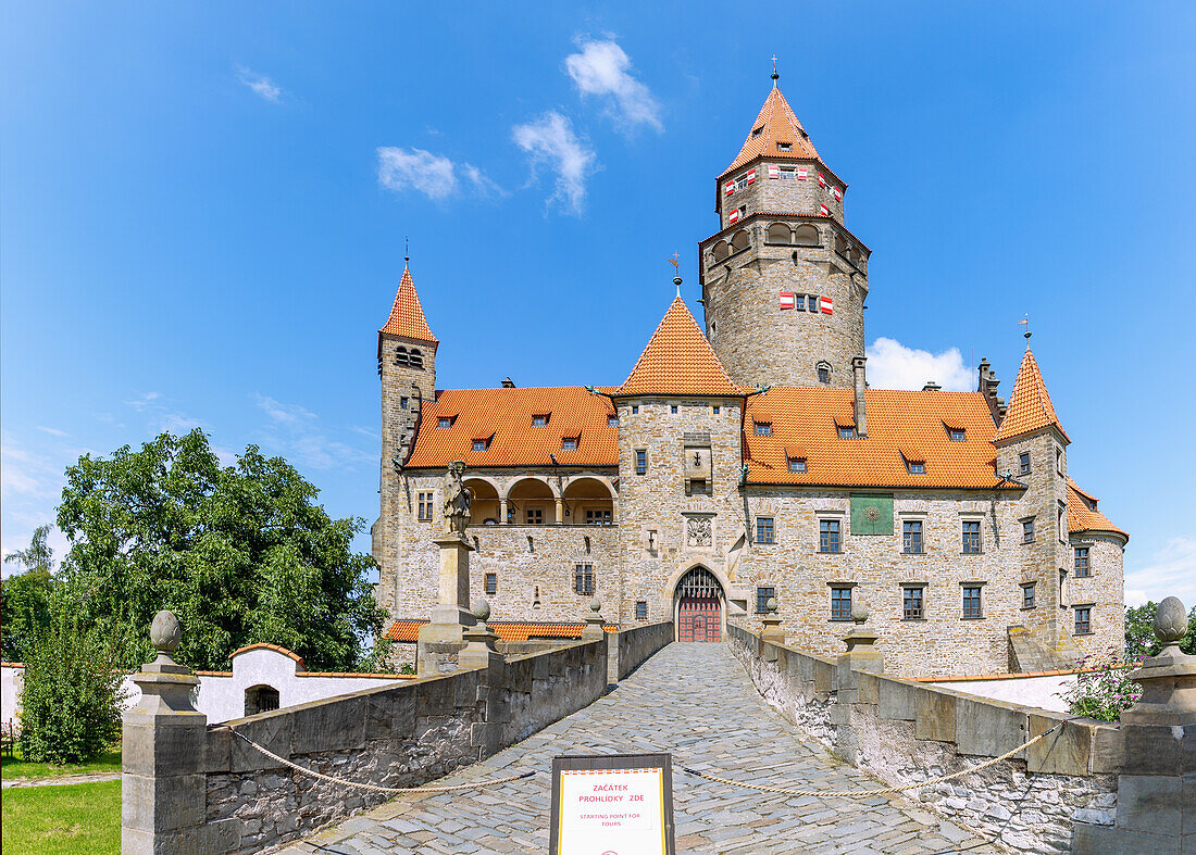 Bouzov Castle in Moravia in the Czech Republic