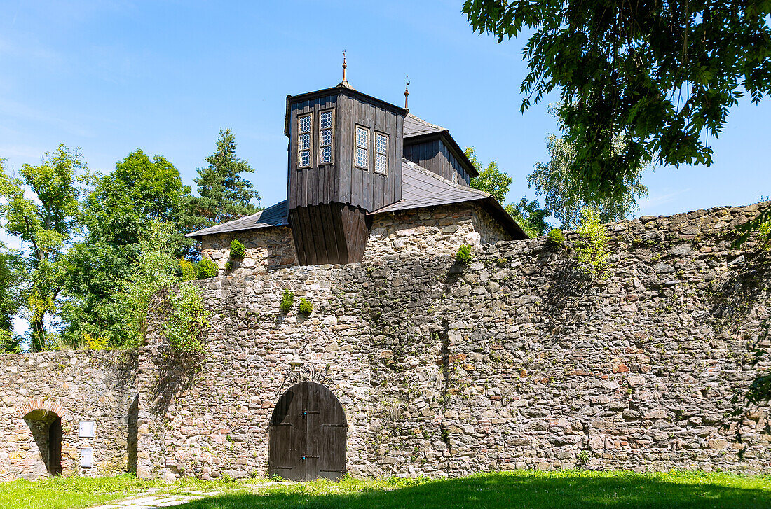 Medieval city fortifications in Klatovy in West Bohemia in the Czech Republic