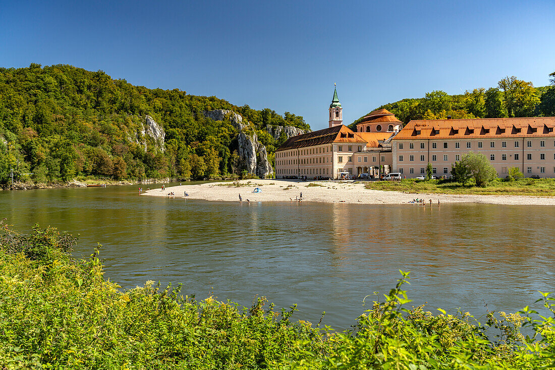 Benediktinerabtei Kloster Weltenburg an der Donau bei Weltenburg, Bayern, Deutschland
