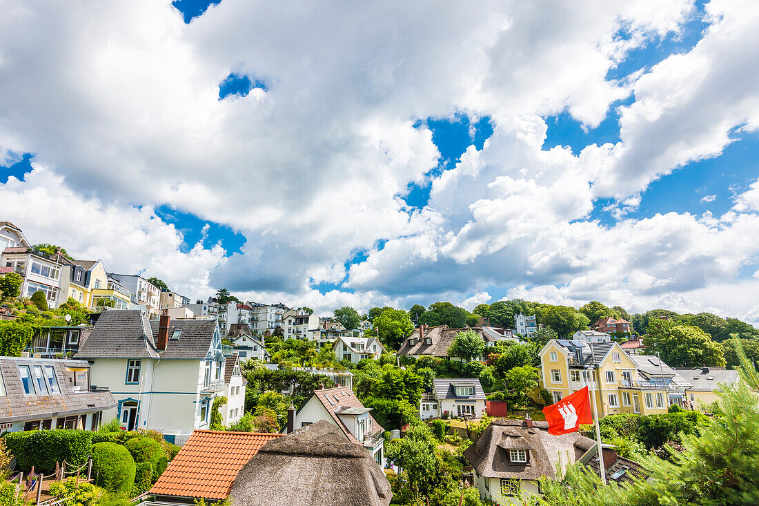 Hillside area, staircase district, Blankenese, Hamburg, Germany