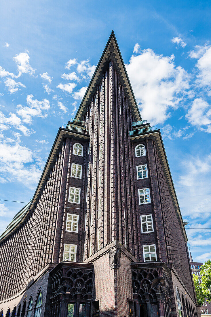 Chilehaus, Kontorhaus im Hamburger Kontorhausviertel, Hamburg-Altstadt, Hamburg, Deutschland