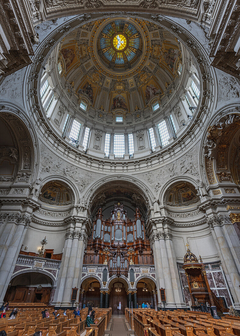 The dome of the cathedral in Berlin, Germany.