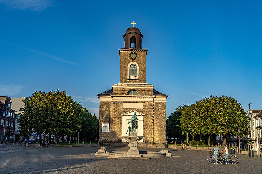 The St. Mary's Church on the market in Husum, Nordfriesland district, Schleswig-Holstein, Germany, Europe