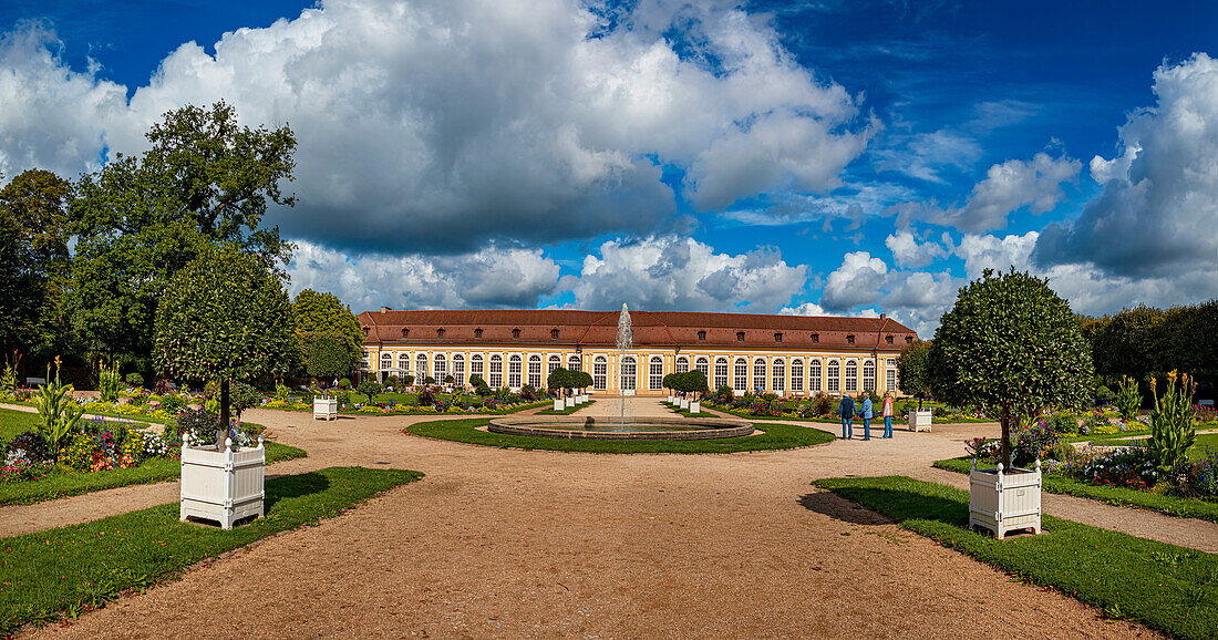 Orangery and Hofgarten in Ansbach, Bavaria, Germany