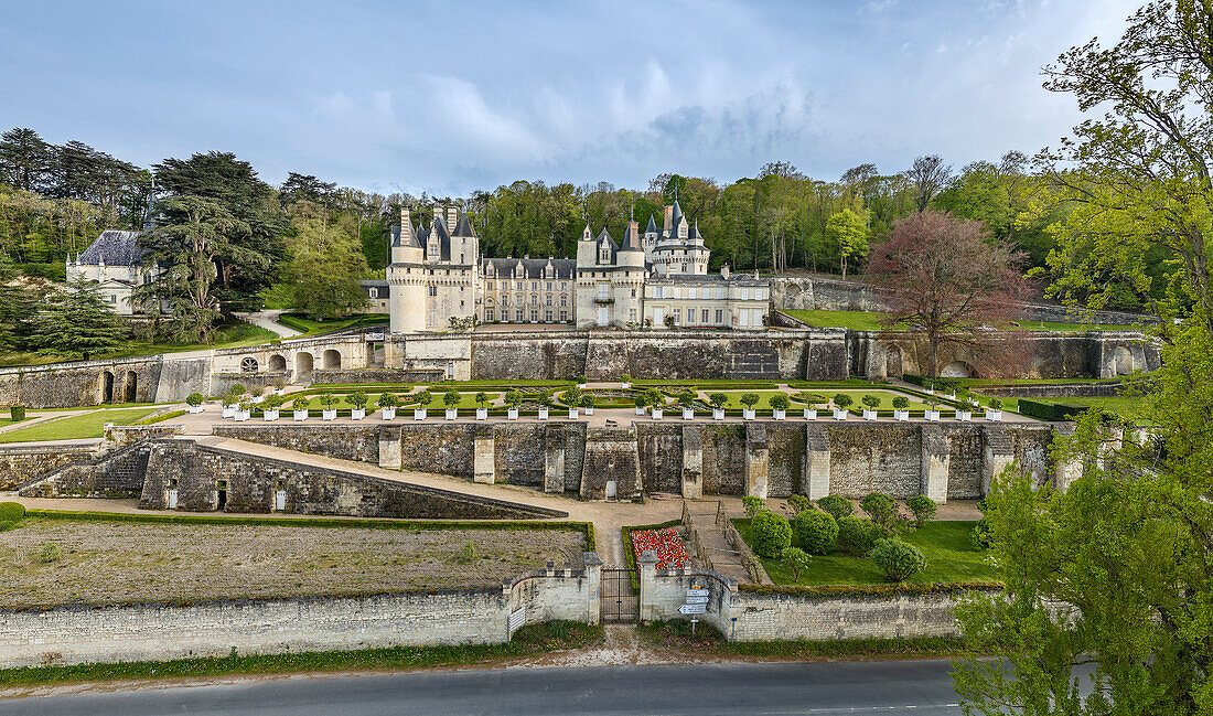 Schloss Château d'Ussé und Schlossgarten, Ussé, Rigny-Ussé, Loire-Schlösser, Loiretal, UNESCO Welterbe Loiretal, Frankreich