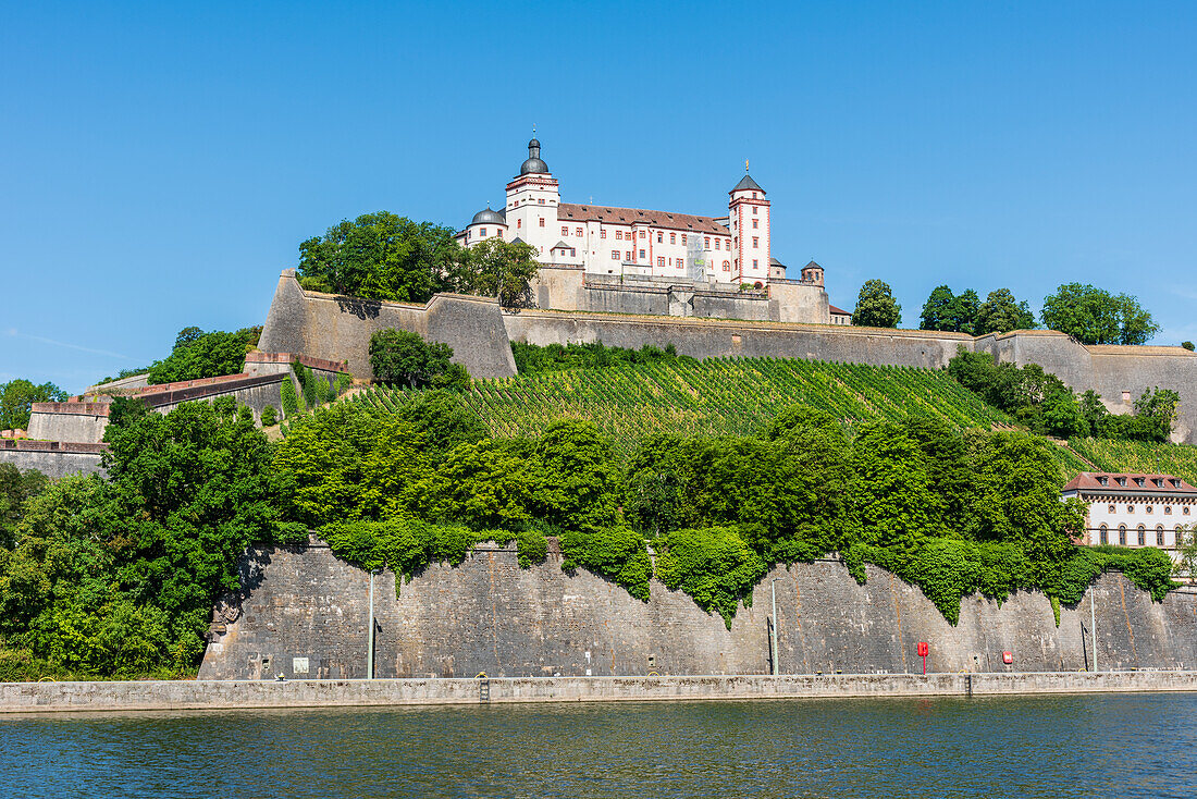 Marienberg Fortress in Würzburg, Lower Franconia, Franconia, Bavaria, Germany