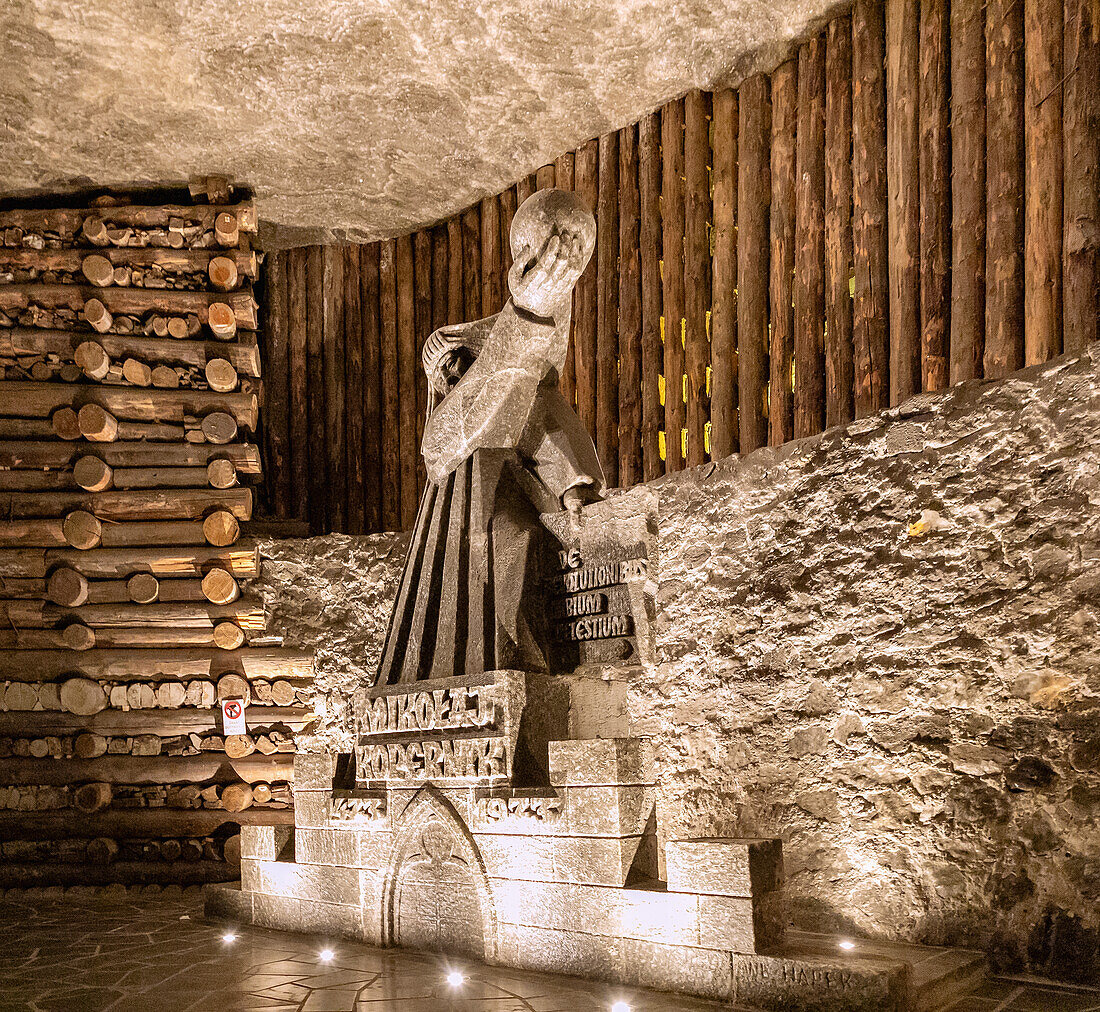 Nicholas Copernicus Chamber (Komora M. Kopernika) in the Wieliczka Salt Mine (Kopalni Soli Wieliczka) in Wieliczka in Lesser Poland in Poland