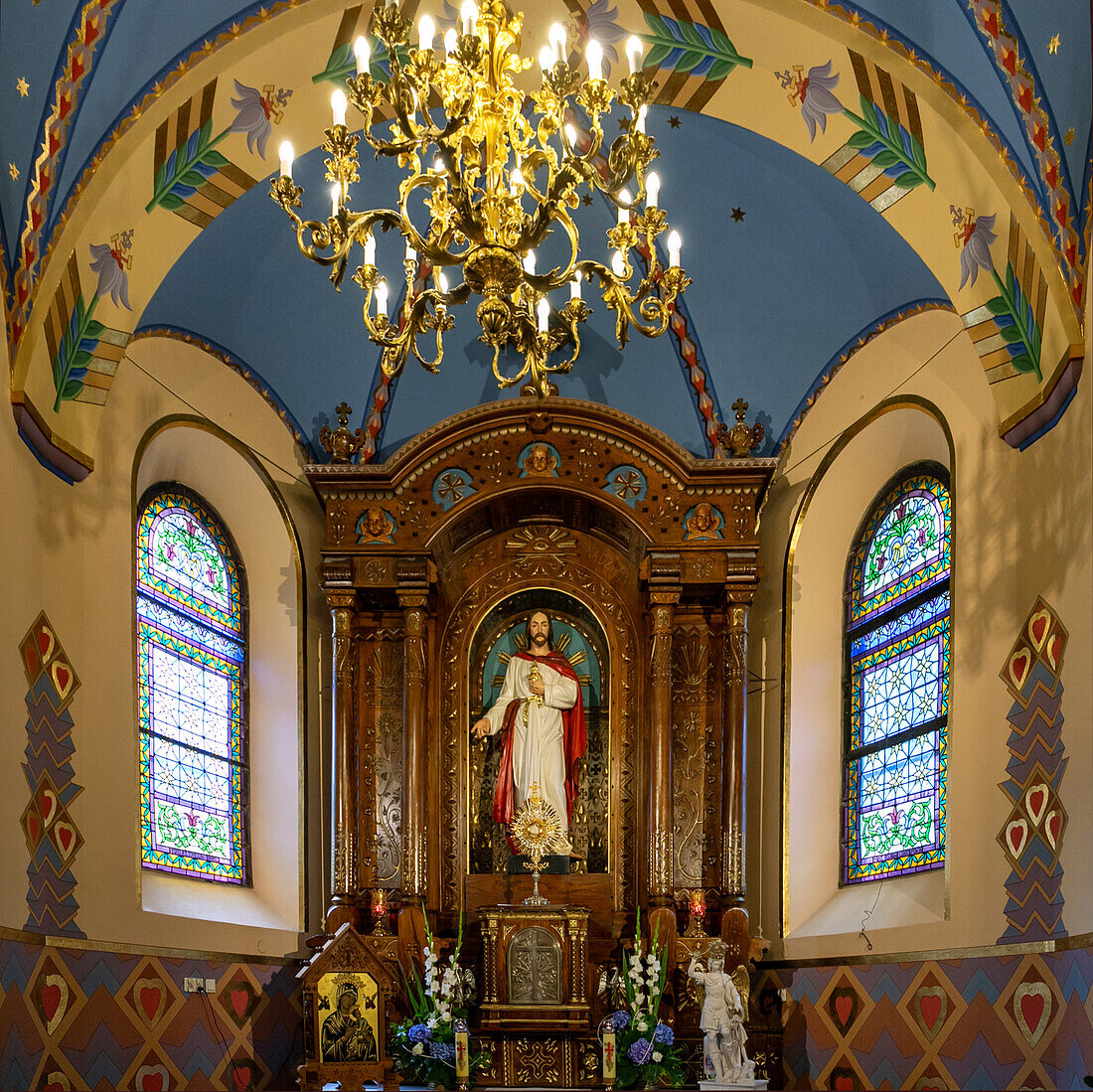 Seitenkapelle der Neuen Gemeindekirche (Nowy kościół parafialny) in Zakopane in der Hohen Tatra in Polen