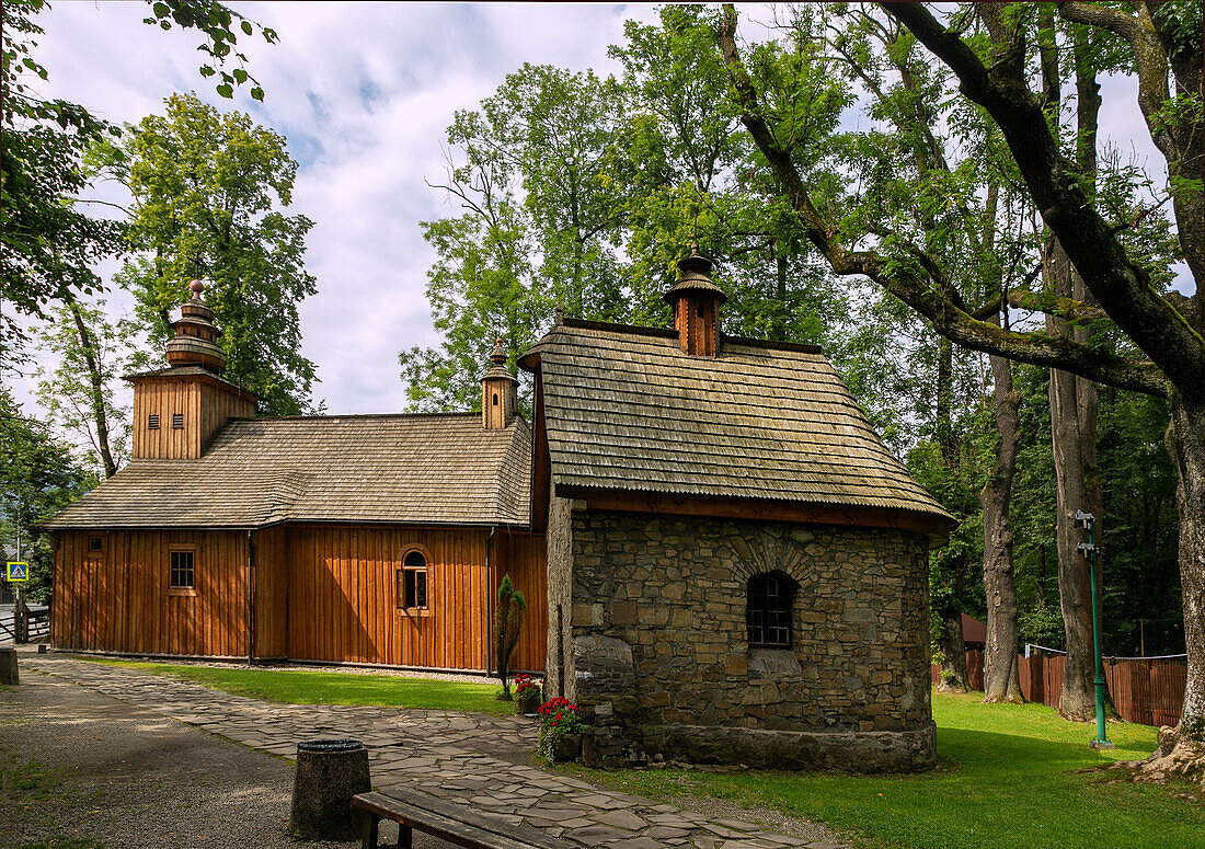 Alte Dorfkirche (Stary Kościół parafialny) in Zakopane in der Hohen Tatra in Polen