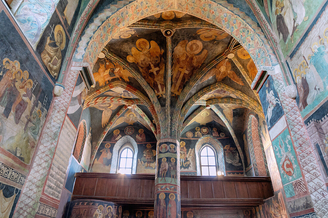 Russian-Byzantine frescoes in the Church of the Holy Trinity (Trinity Chapel; Trinity Church; Chapel of the Holy Trinity, Kaplica Zamkowa Trójcy Świętej) in Lublin in the Lubelskie Voivodeship of Poland