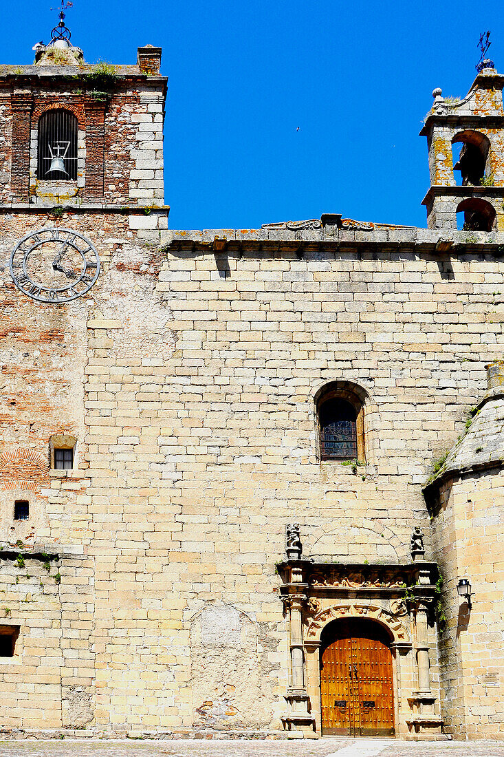 Caceres, Extremadura, Spanien, Kirche San Mateo, in der historischen Altstadt, 12. Jahrhundert, Mittelalter