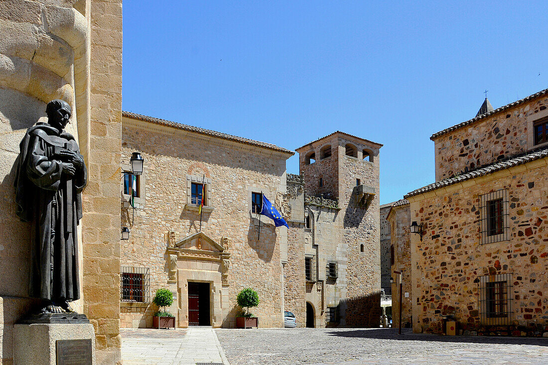 Caceres, Spanien, Extremadura, historisches altes Gericht, Mittelalter