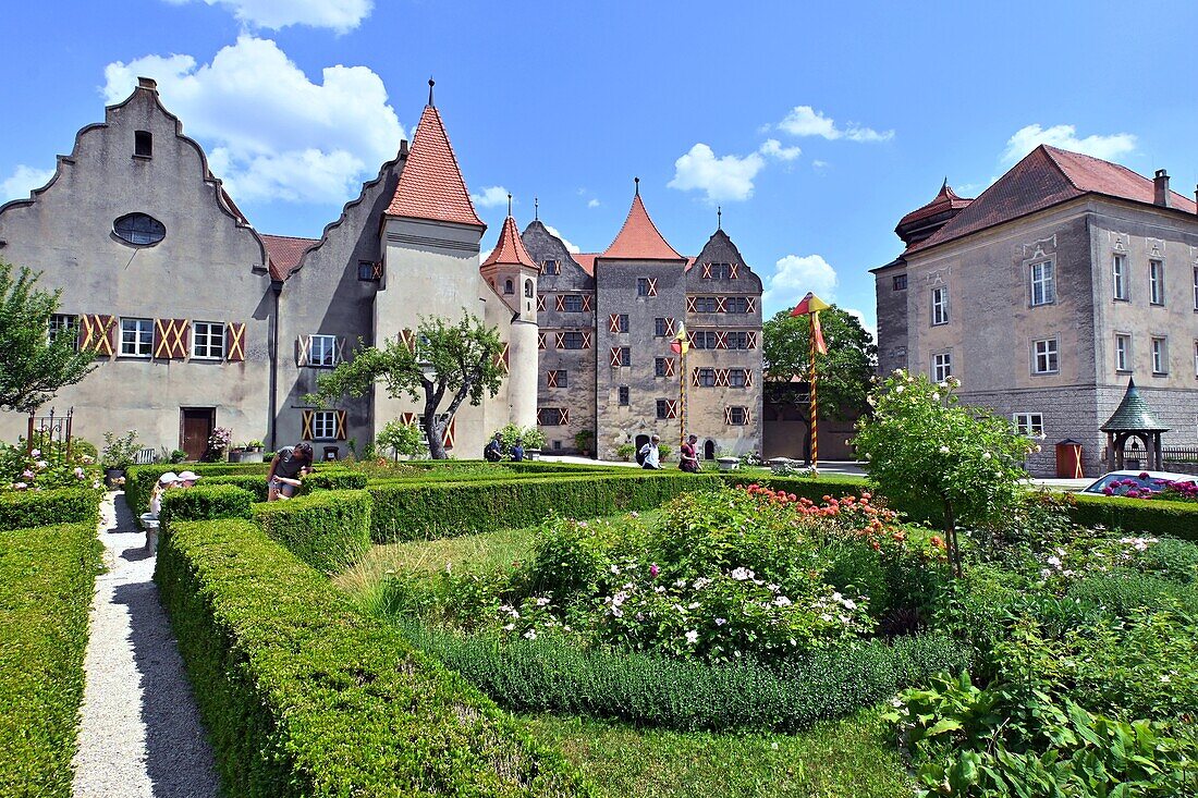 Burg Harburg bei Nördlingen, Schwaben, Bayern, Deutschland