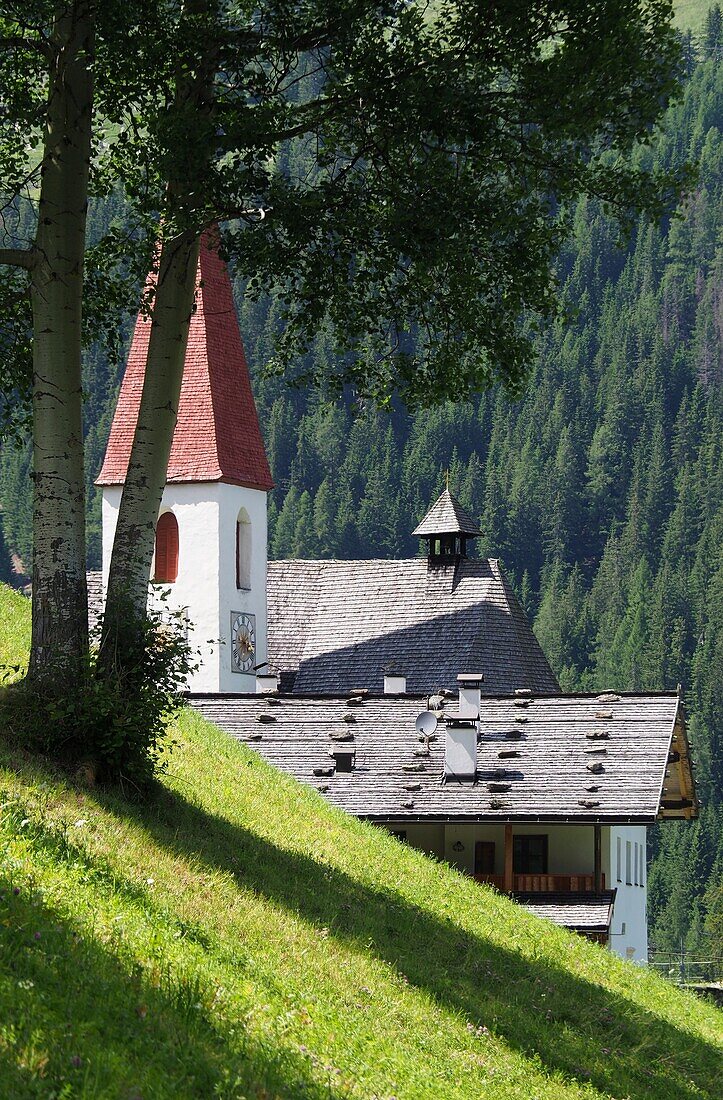 Parish Church in St. Gertrude in Upper Ultental, South Tyrol, Italy