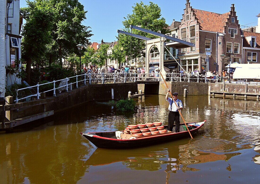 am Zijdam-Kanal, Alkmaar, Noord-Holland, Niederlande