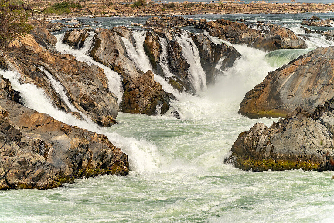 The Mekong Falls, Nam Tok Khon Phapheng, Si Phan Don, Champasak Province, Laos, Asia