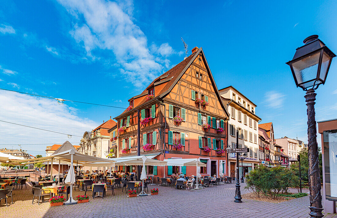 Restaurant Pfeffel on Rue du Rempart of Colmar in Alsace, France